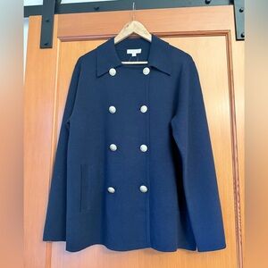 J. Crew Warwick Navy sweater blazer